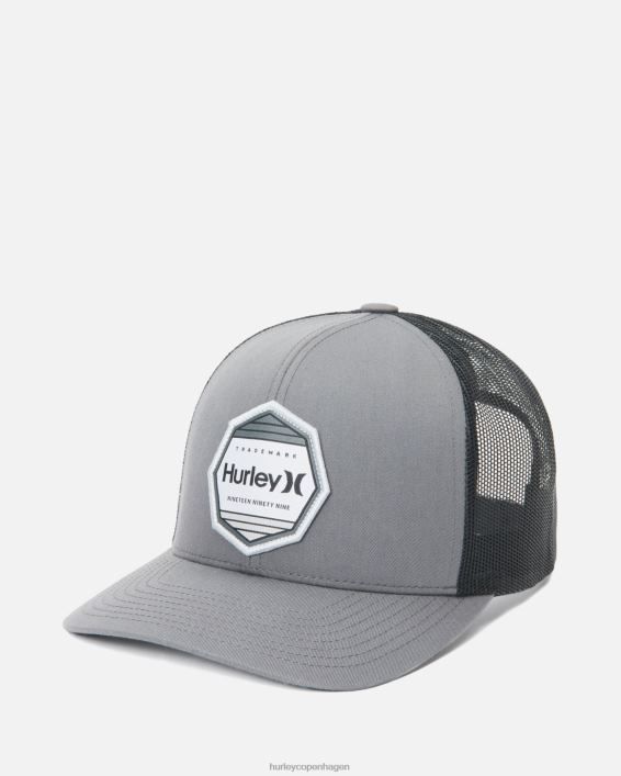 pacific patch hat Mænd mørk røg grå tilbehør Hurley D404N132