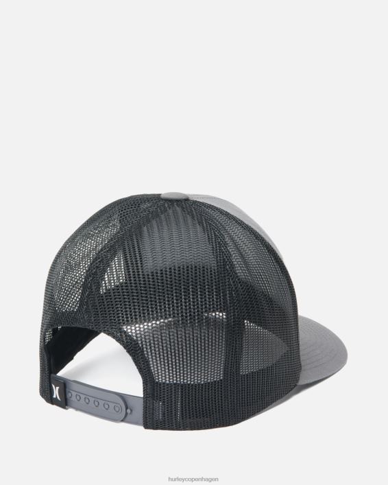 pacific patch hat Mænd mørk røg grå tilbehør Hurley D404N132
