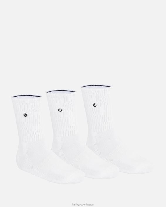 h2o-dri crew sok 3pk Mænd hvid tilbehør Hurley D404N83