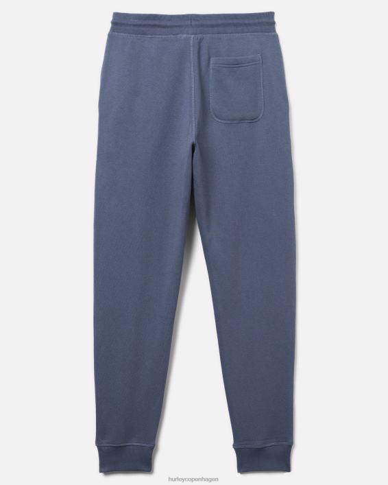 exist boxed logo afslappet pasform bomulds fleece jogger Mænd mørkeblå tøj Hurley D404N61
