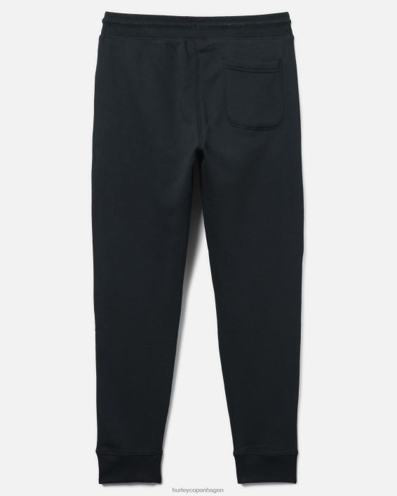 exist boxed logo afslappet pasform bomulds fleece jogger Mænd sort tøj Hurley D404N60