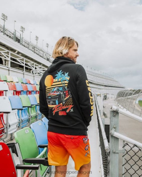 nascar x fleecetrøje Mænd sort tøj Hurley D404N266