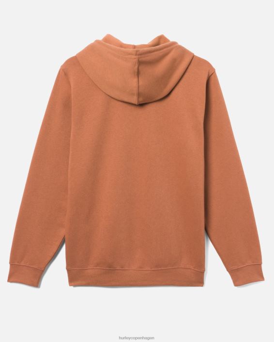 one and only fleece pullover hættetrøje Mænd zion rust tøj Hurley D404N384