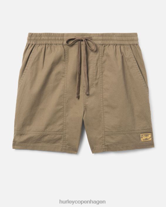 baja slub volley 17" kort Mænd ultra tan tøj Hurley D404N222
