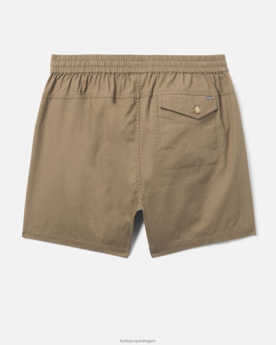 baja slub volley 17\" kort Mænd ultra tan tøj Hurley D404N222