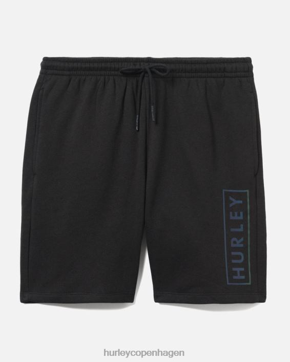 exist boxed logo bomuldsfleece short Mænd sort tøj Hurley D404N62