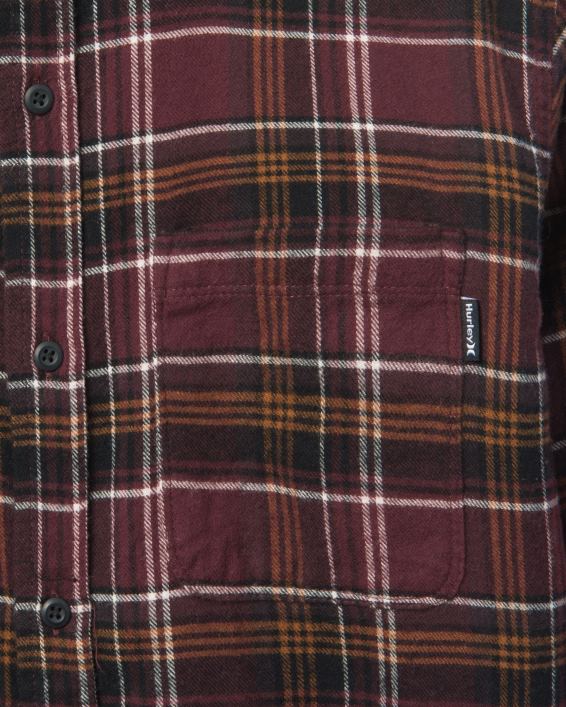 Portland økologisk flannel skjorte Mænd Brun tøj Hurley D404N366
