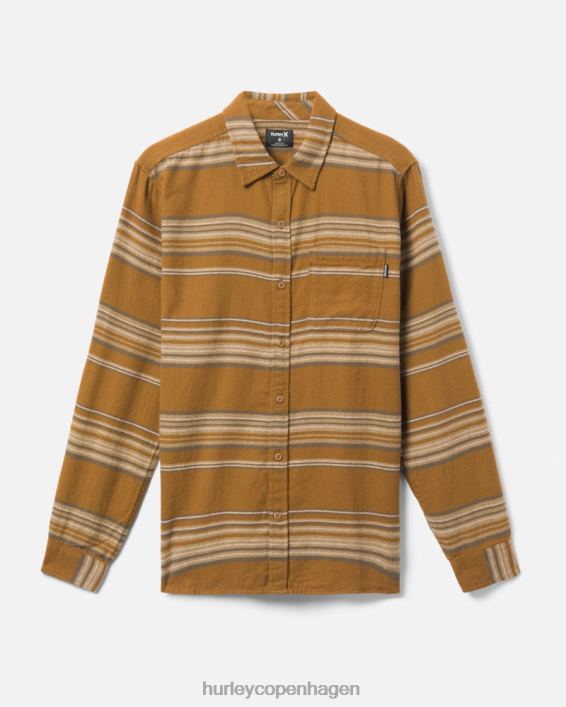 Portland økologisk flannel skjorte Mænd bronze tøj Hurley D404N331