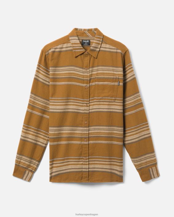 Portland økologisk flannel skjorte Mænd bronze tøj Hurley D404N331