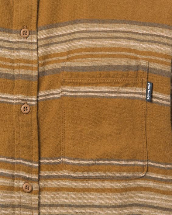 Portland økologisk flannel skjorte Mænd bronze tøj Hurley D404N331
