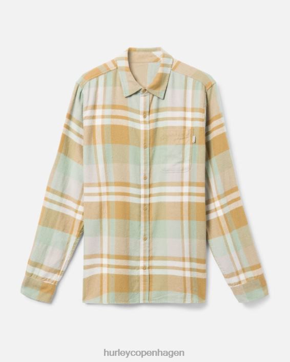 Portland økologisk flannel skjorte Mænd gylden doodle tøj Hurley D404N382