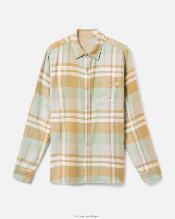 Portland økologisk flannel skjorte Mænd gylden doodle tøj Hurley D404N382