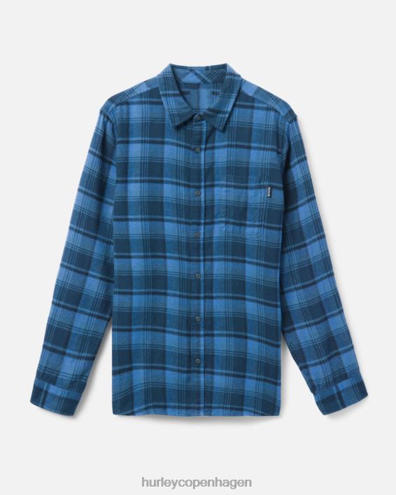 Portland økologisk flannel skjorte Mænd pansret flåde tøj Hurley D404N389
