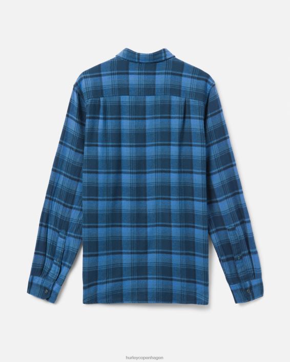 Portland økologisk flannel skjorte Mænd pansret flåde tøj Hurley D404N389