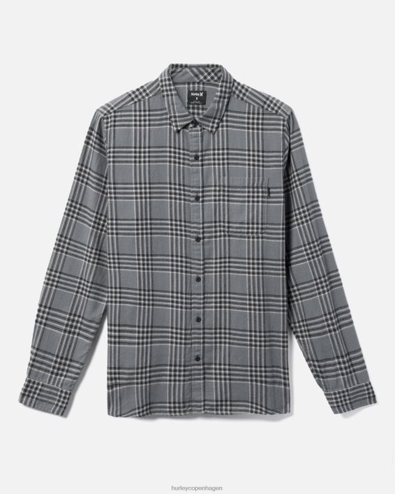 Portland økologisk flannel skjorte Mænd stengrå tøj Hurley D404N372
