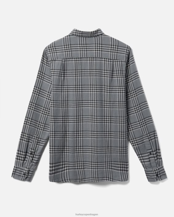 Portland økologisk flannel skjorte Mænd stengrå tøj Hurley D404N372