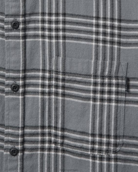 Portland økologisk flannel skjorte Mænd stengrå tøj Hurley D404N372