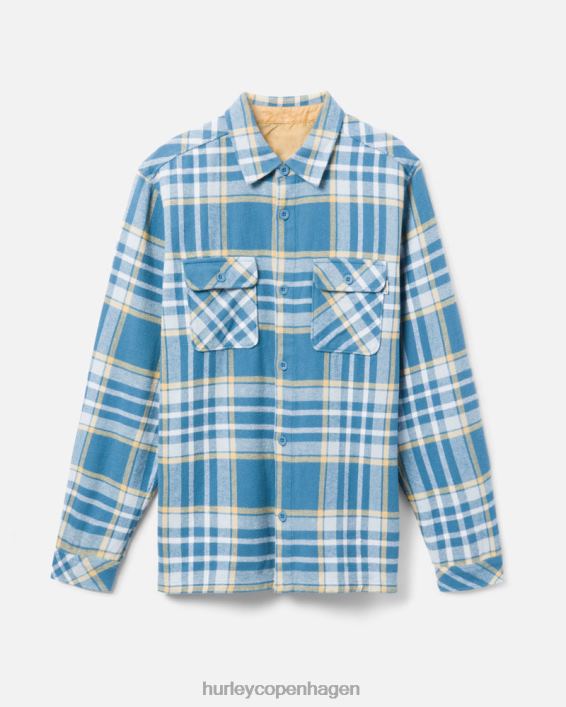 Santa Cruz kystlinje flannel Mænd mellemblå tøj Hurley D404N397