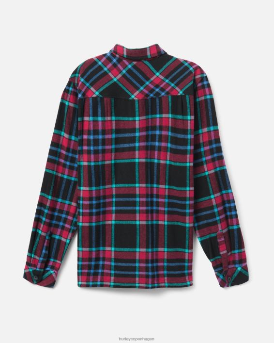 Santa Cruz kystlinje flannel Mænd sort tøj Hurley D404N400