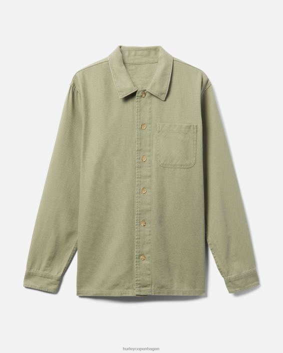 bixby canvas langærmet skjorte Mænd hær tøj Hurley D404N381