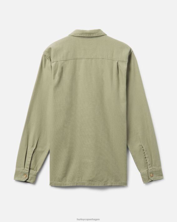 bixby canvas langærmet skjorte Mænd hær tøj Hurley D404N381