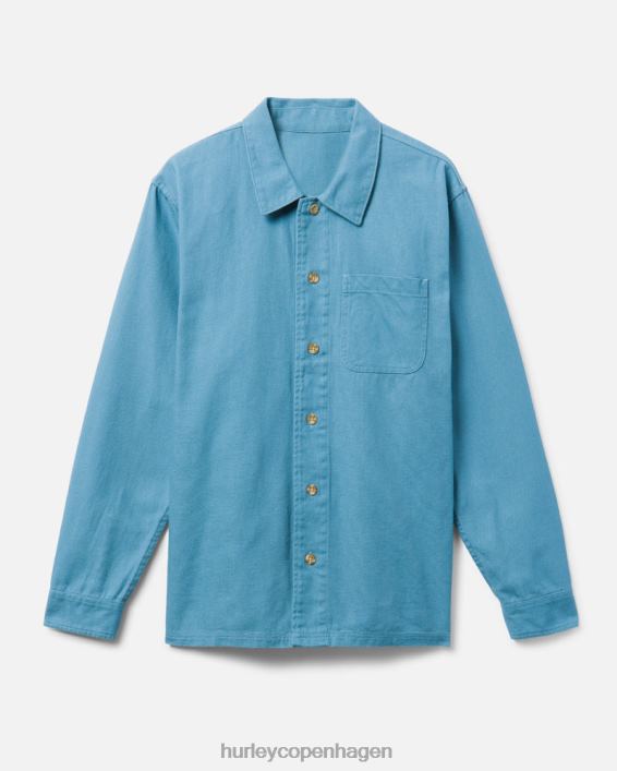 bixby canvas langærmet skjorte Mænd mellemblå tøj Hurley D404N342