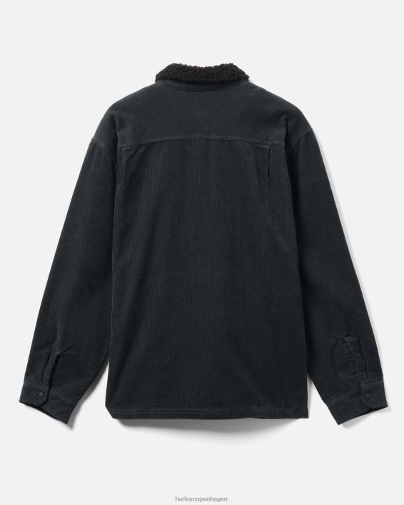 bixby cord sherpa foret langærmet skjorte Mænd mørk stengrå tøj Hurley D404N318