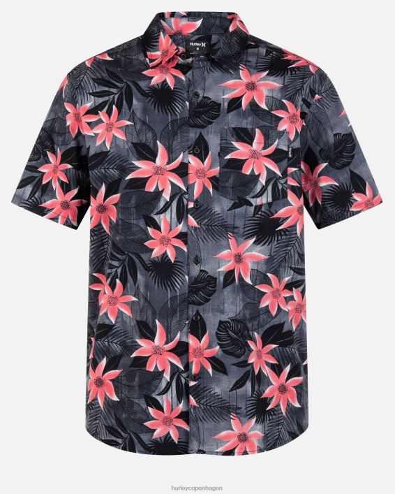 one and only lido stretch kortærmet t-shirt Mænd stengrå tøj Hurley D404N346