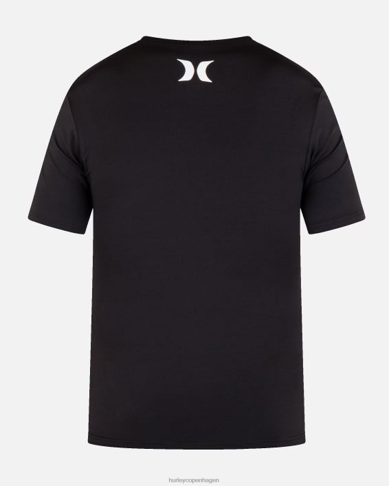 en eneste hurtigtørrende rashguard Mænd sort tøj Hurley D404N328