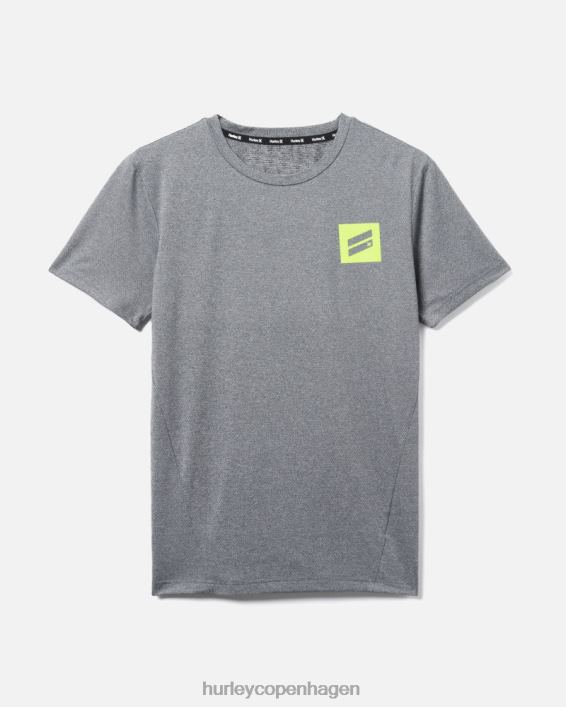 exist bootcamp breathe mesh kortærmet performance-t-shirt Mænd grå/sort tøj Hurley D404N53