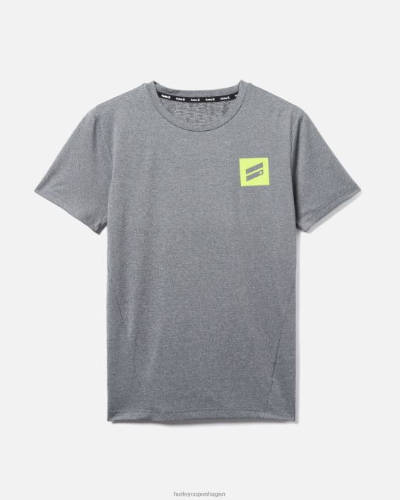 exist bootcamp breathe mesh kortærmet performance-t-shirt Mænd grå/sort tøj Hurley D404N53