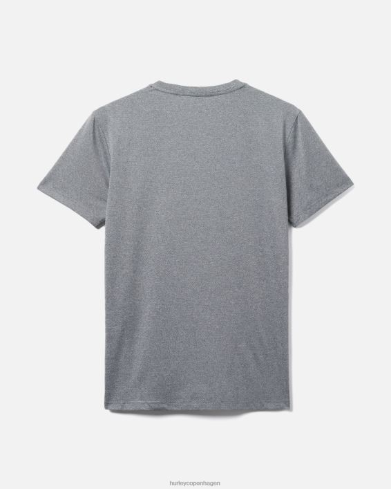 exist bootcamp breathe mesh kortærmet performance-t-shirt Mænd grå/sort tøj Hurley D404N53