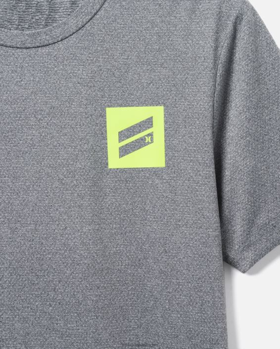exist bootcamp breathe mesh kortærmet performance-t-shirt Mænd grå/sort tøj Hurley D404N53