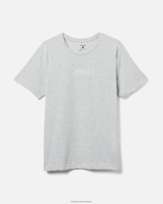 exist boxed logo bomuldsjersey grafisk t-shirt Mænd grå tøj Hurley D404N36
