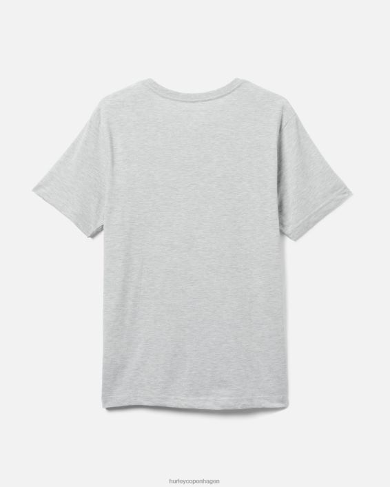 exist boxed logo bomuldsjersey grafisk t-shirt Mænd grå tøj Hurley D404N36