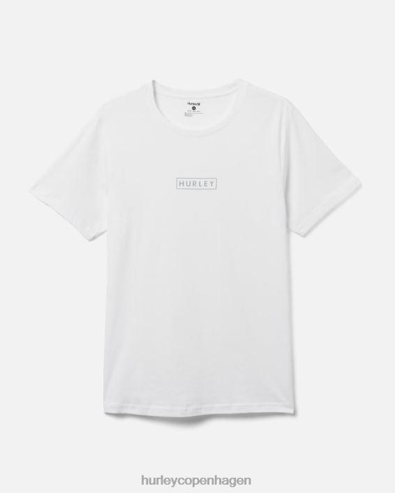 exist boxed logo bomuldsjersey grafisk t-shirt Mænd hvid tøj Hurley D404N37
