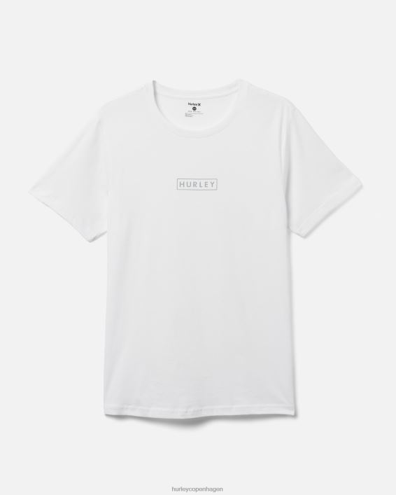 exist boxed logo bomuldsjersey grafisk t-shirt Mænd hvid tøj Hurley D404N37