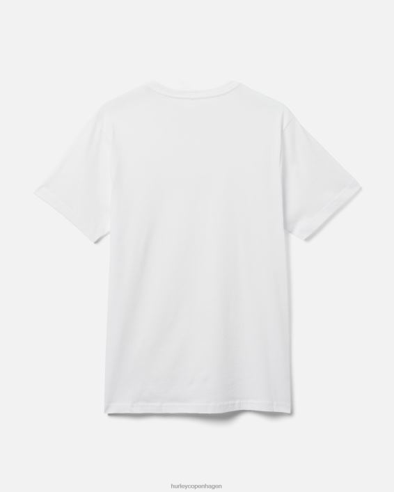 exist boxed logo bomuldsjersey grafisk t-shirt Mænd hvid tøj Hurley D404N37