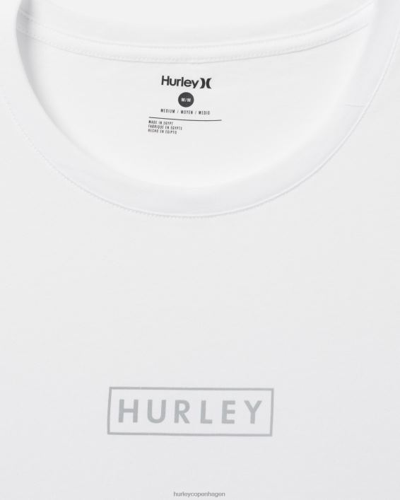 exist boxed logo bomuldsjersey grafisk t-shirt Mænd hvid tøj Hurley D404N37