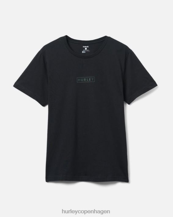 exist boxed logo bomuldsjersey grafisk t-shirt Mænd sort tøj Hurley D404N32
