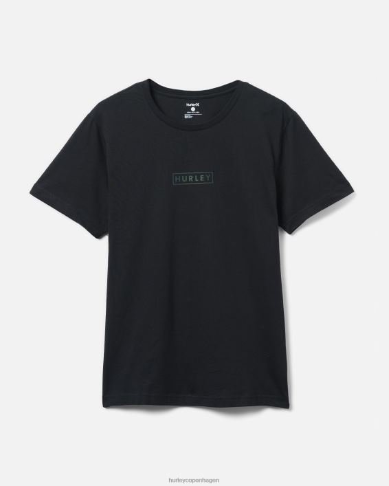 exist boxed logo bomuldsjersey grafisk t-shirt Mænd sort tøj Hurley D404N32