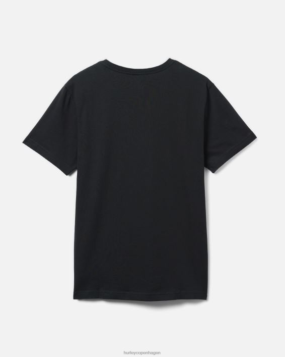 exist boxed logo bomuldsjersey grafisk t-shirt Mænd sort tøj Hurley D404N32