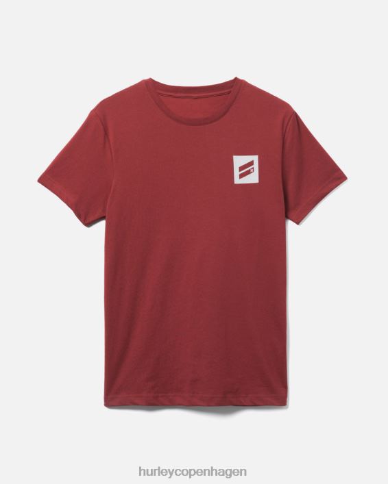 findes bootcamp tør kortærmet ydeevne t-shirt Mænd bordeaux tøj Hurley D404N39