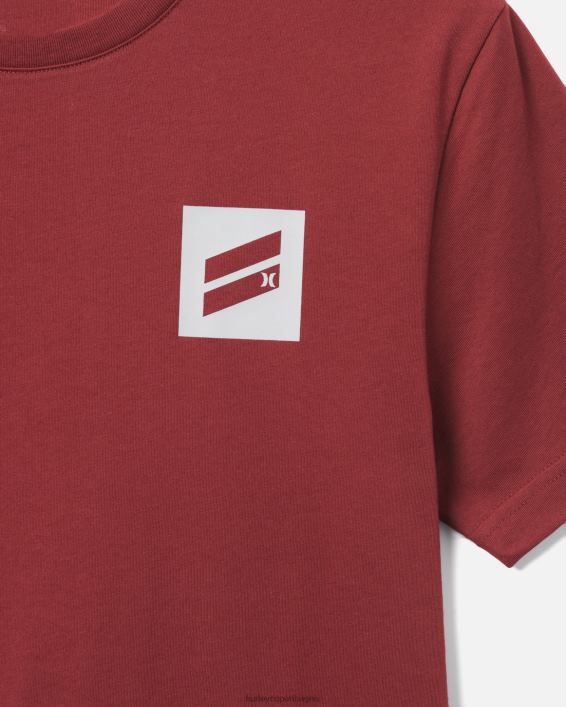 findes bootcamp tør kortærmet ydeevne t-shirt Mænd bordeaux tøj Hurley D404N39