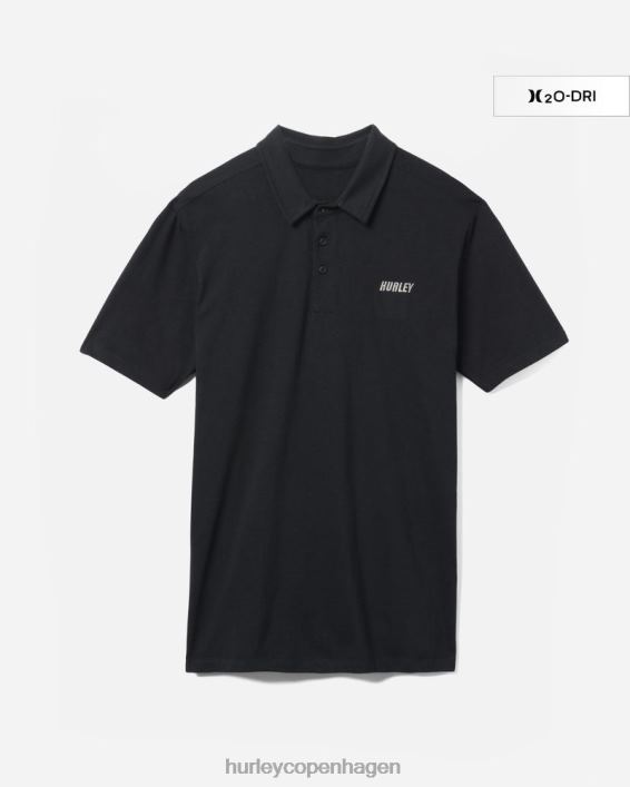 h2o-dri ace kortærmet polo Mænd sort tøj Hurley D404N406