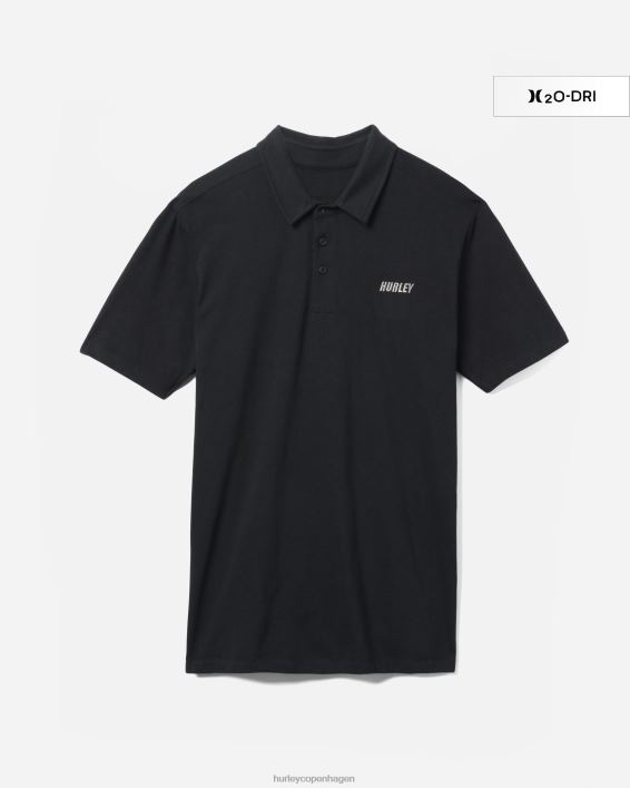 h2o-dri ace kortærmet polo Mænd sort tøj Hurley D404N406