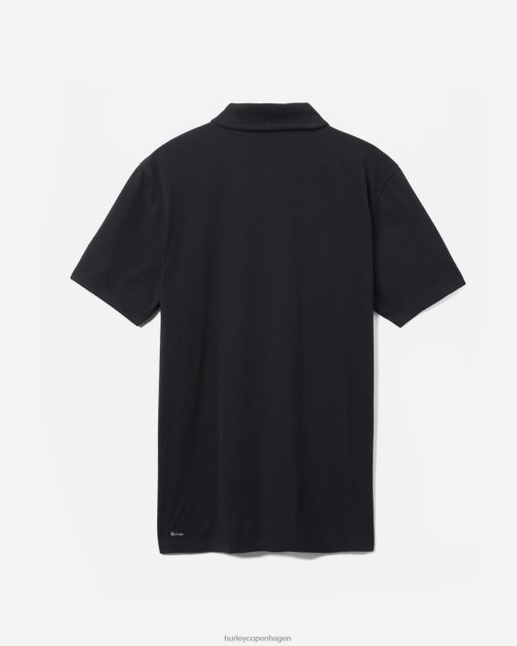 h2o-dri ace kortærmet polo Mænd sort tøj Hurley D404N406