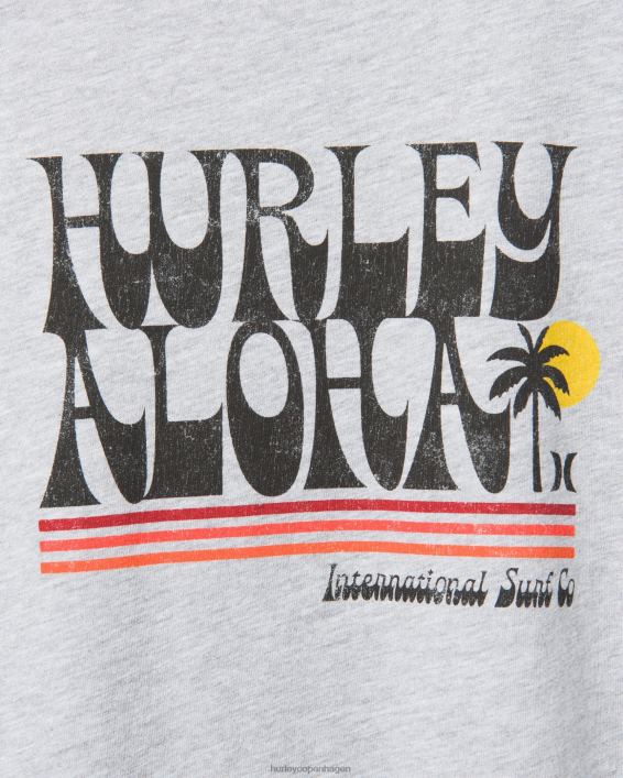 hverdag 77 kortærmet Mænd mørkegrå lyng tøj Hurley D404N374