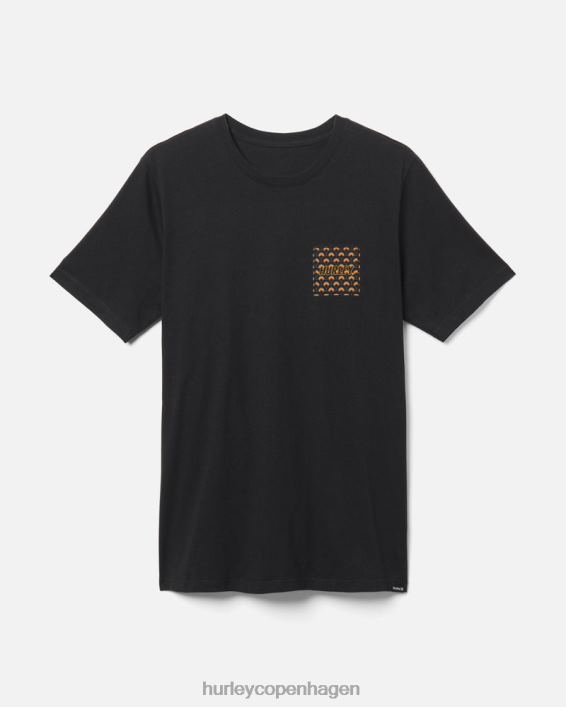 hverdag fire hjørner t-shirt Mænd sort tøj Hurley D404N300