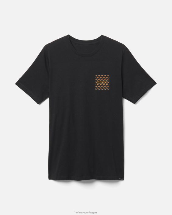 hverdag fire hjørner t-shirt Mænd sort tøj Hurley D404N300